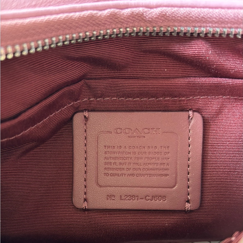 NWT💃Coach Teri Shoulder Bag With Signature Quilting - Picture 9 of 11